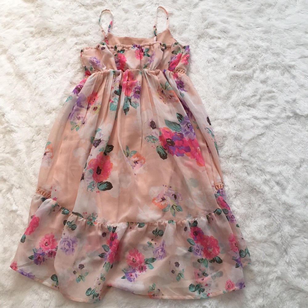 Girls Floral Spring Dress - Picture 5 of 5